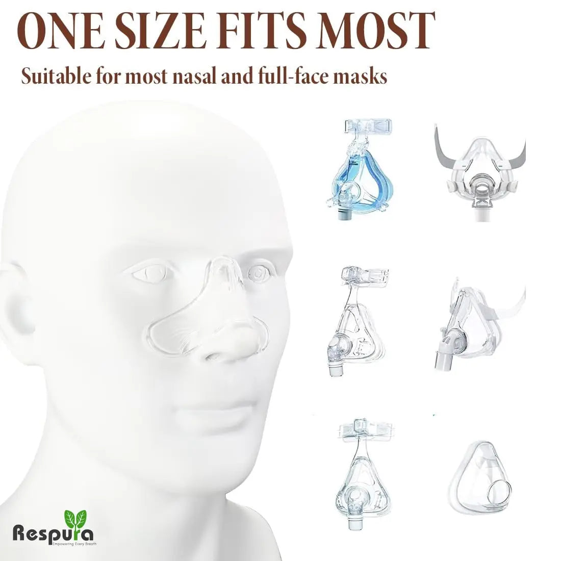 Compatible CPAP Nasal Gel Pads – Replacement Liners for CPAP Masks Respura