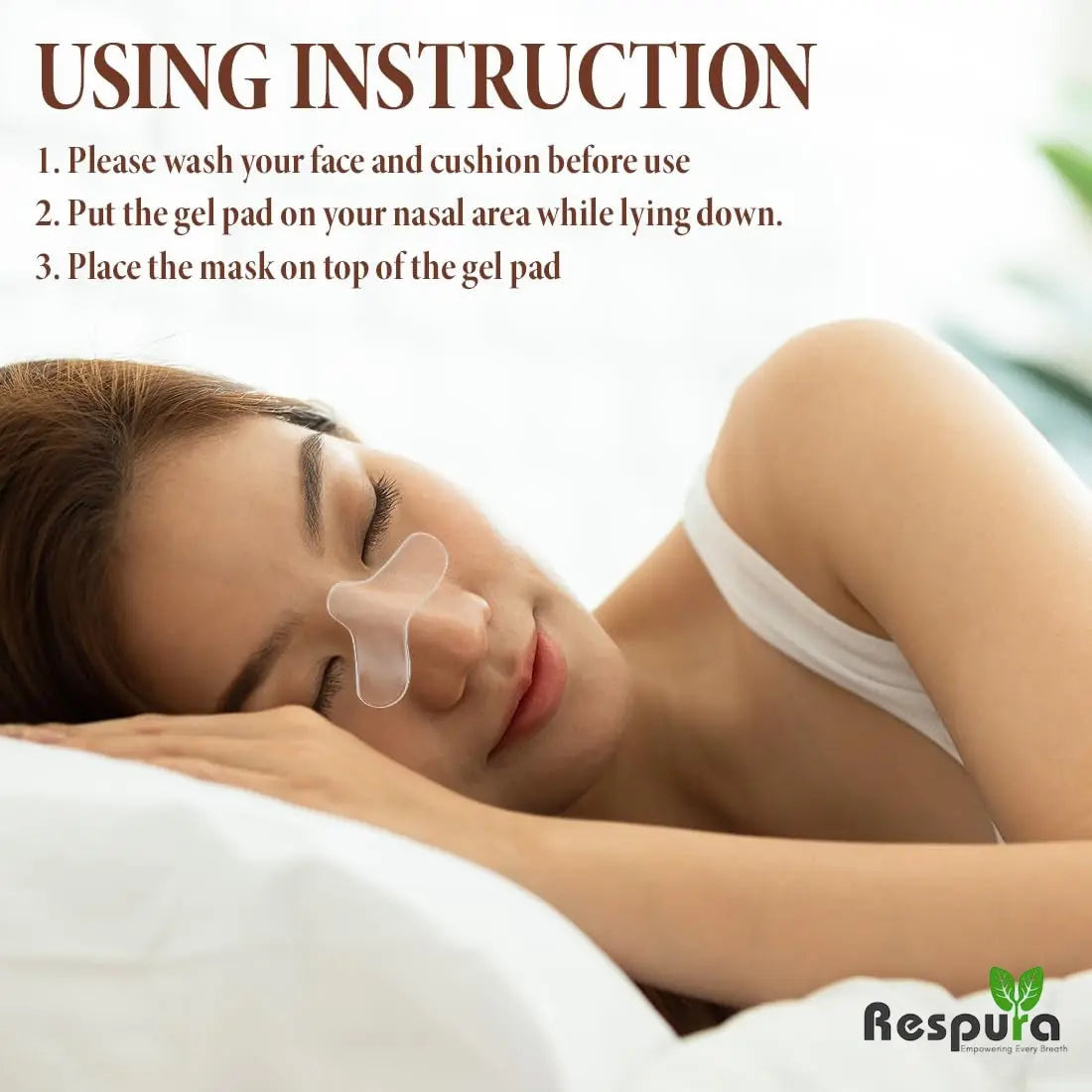 Compatible CPAP Nasal Gel Pads – Replacement Liners for CPAP Masks Respura