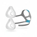 Respura Replacement Cushions for (pack of 2) and a Headgear for ResMed AirFit F20 – Soft Silicone Seal, Adjustable Headgear Straps – Compatible with ResMed Airfit F20 Mask - Medium, Large 