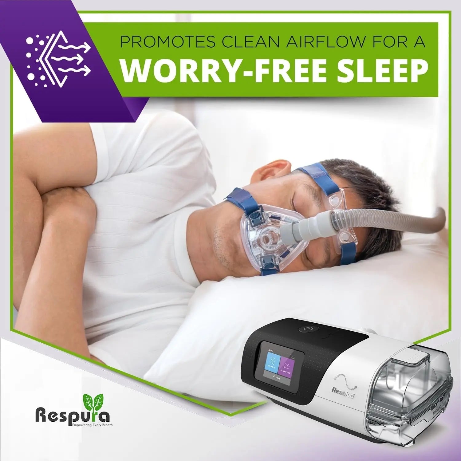 Ultra-Fine Air Filters – Compatible with AirSense 11 & AirCurve 11 Device CPAP Devices Respura