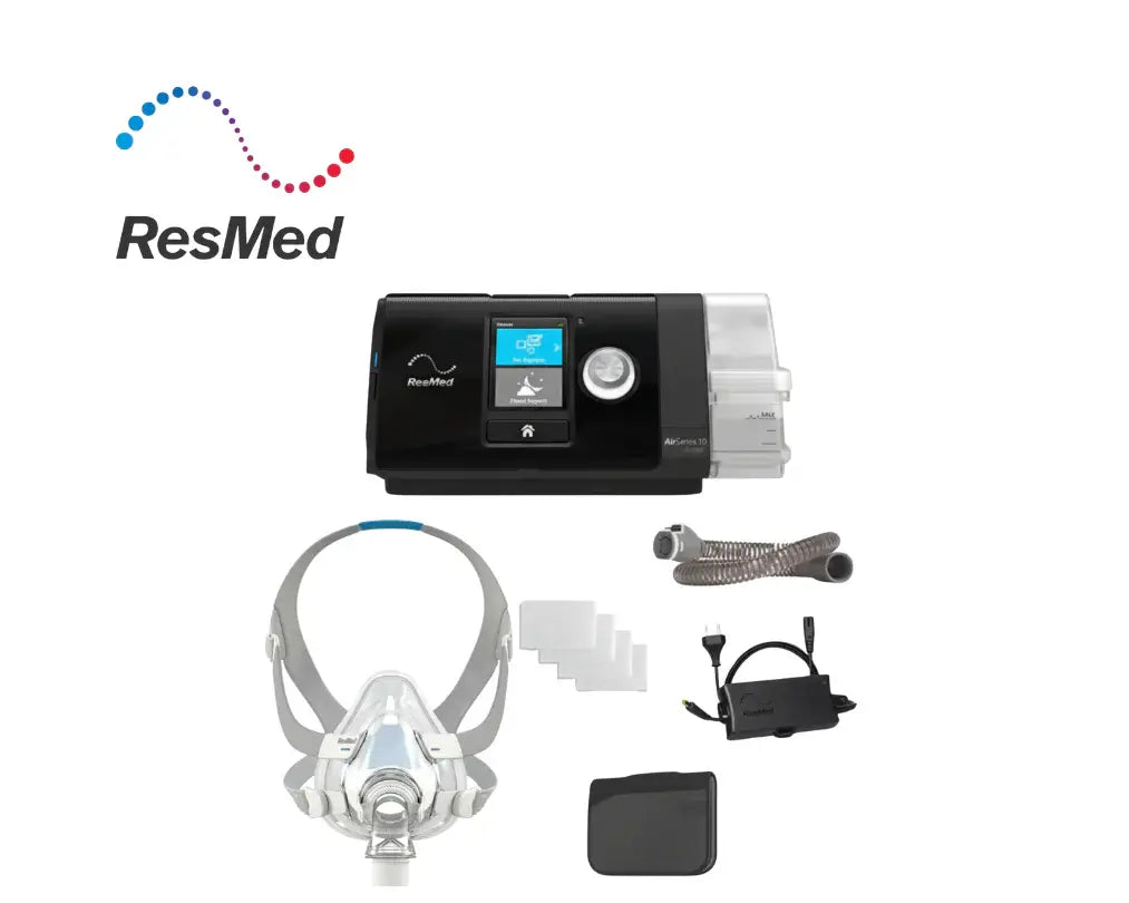 ResMed AirSense 10 AutoSet Tripack with AirFit F20 Mask, Tubing & Humidifier CPAP Shop