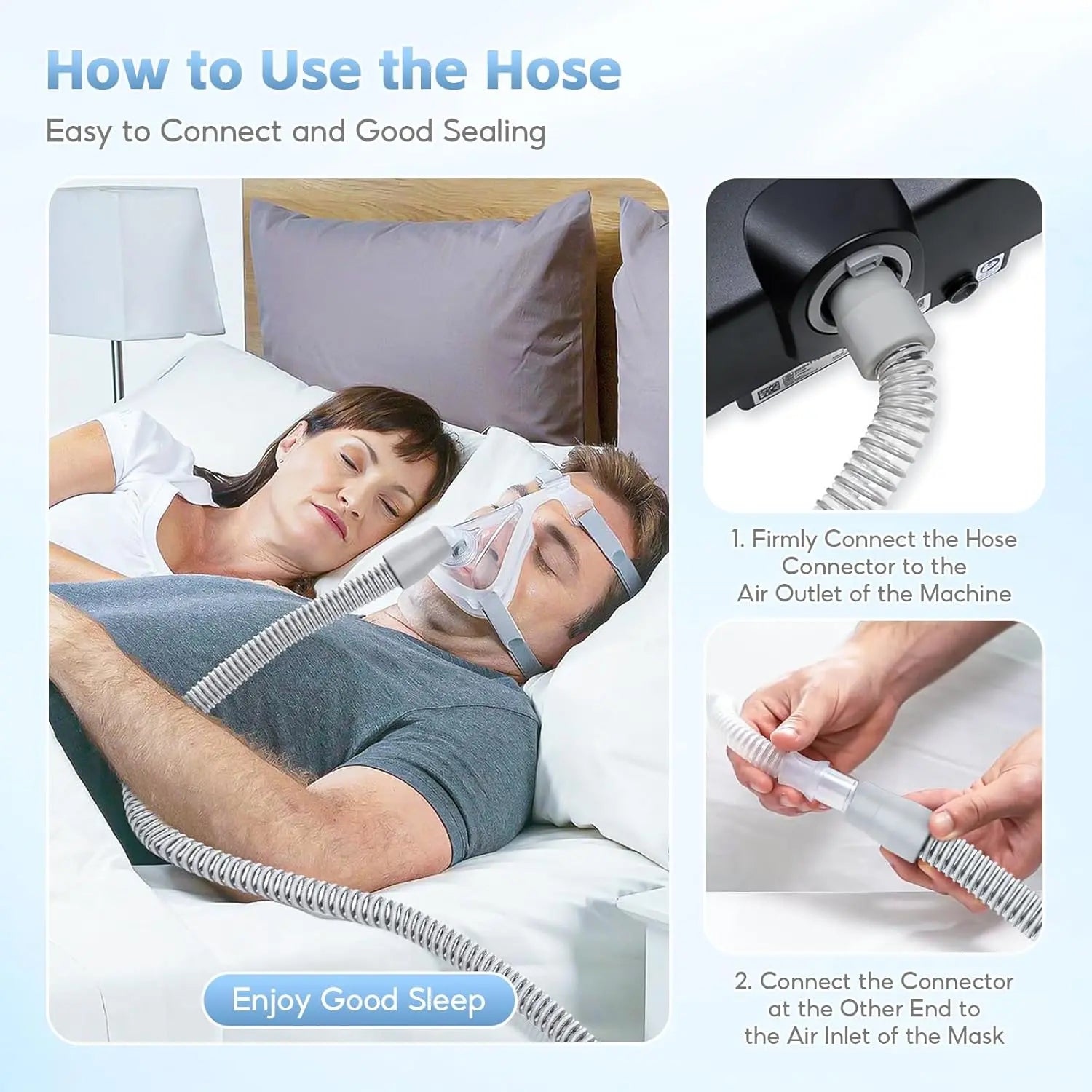 Universal CPAP Hose Pipe (19mm) – Compatible Replacement for ResMed AirSense 10 & 11 Respura