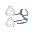 Respure Replacement Cushions for (pack of 2) and a Headgear for ResMed AirFit F20 – Soft Silicone Seal, Adjustable Headgear Straps – Compatible with ResMed Airfit F20 Mask - Medium, Large Respure